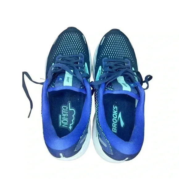Brooks Ghost 14 Peacoat Yucca Navy Road-Running Sneakers Women’s Size 8 Medium - Picture 9 of 11